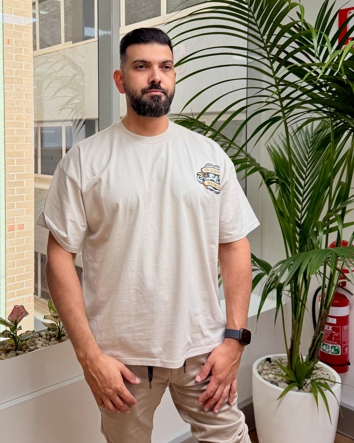 In Cloud We Trust Men's Oversized Tee