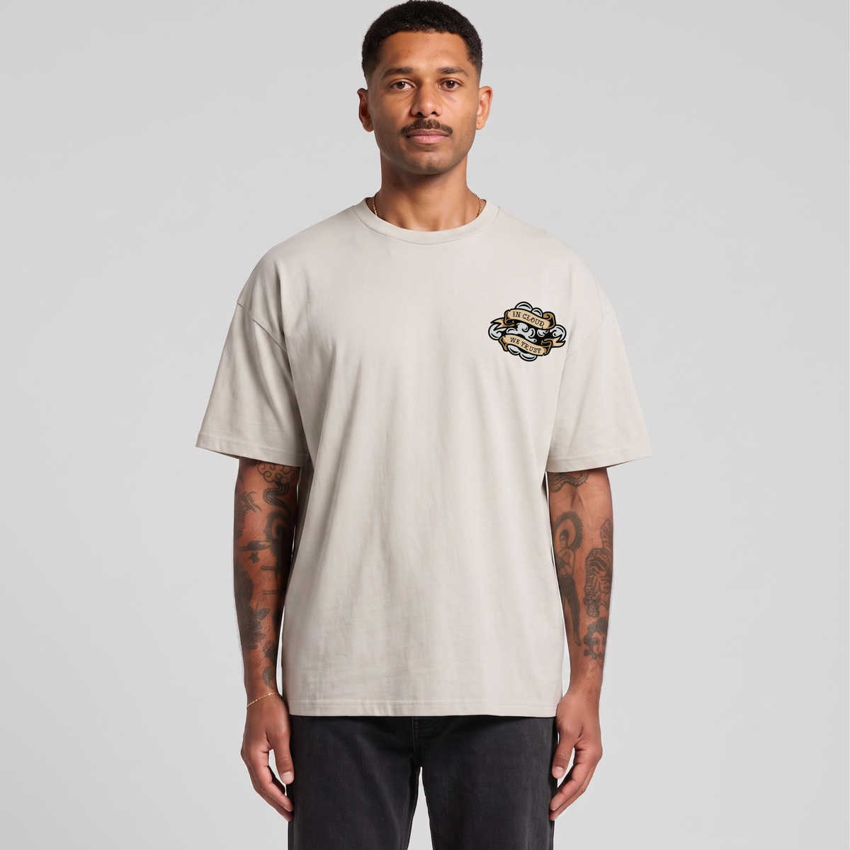 In Cloud We Trust Men's Oversized Tee